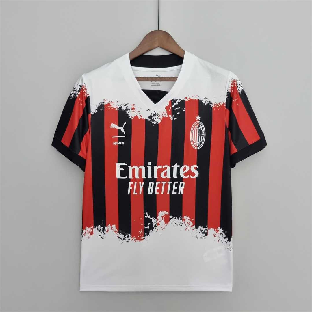 AAA Quality AC Milan 21/22 Fourth White/Black/Red Jersey